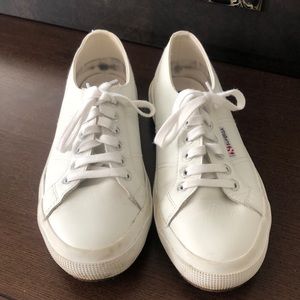 Superga Leather/White
